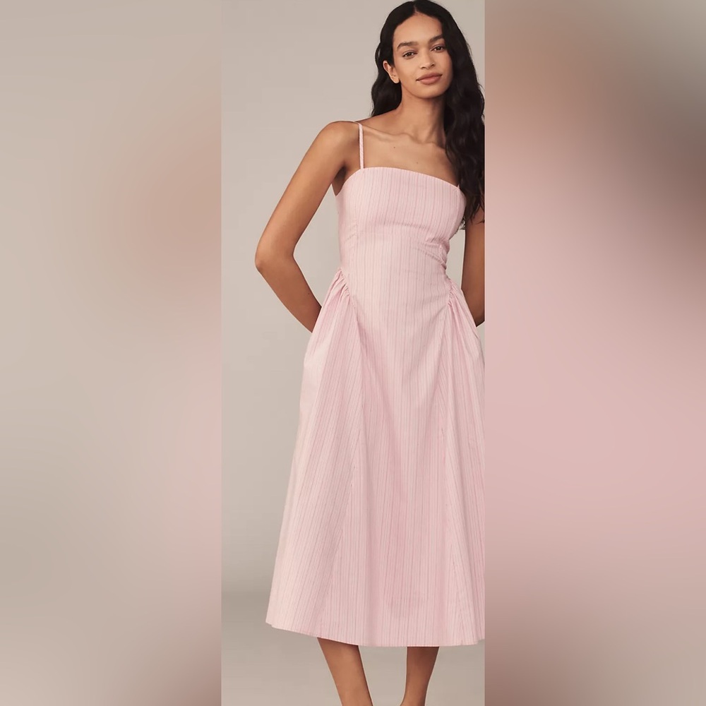 NWT Maeve Sleeveless Fitted A-Line Midi Dress